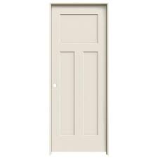 Jeld Wen Craftsman 24 In X 80 In Primed 3 Panel Craftsman Hollow Core Molded Compos In 2020 Craftsman Interior Doors Jeld Wen Interior Doors Hollow Core Interior Doors