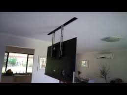 Motorized Fully Automated Flip Down Ceiling Tv Lift 46 Quot 60 Quot 120 Lb Youtube Ceiling Tv Hanging Tv Tv Ceiling Mount