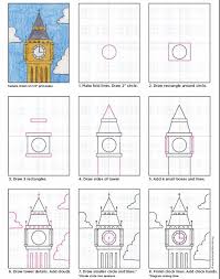 How To Draw Big Ben London Dessiner Big Ben Tutoriel De Dessin Dessins Faciles
