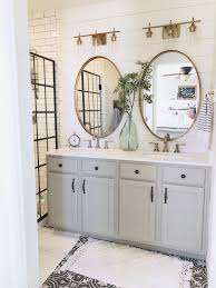 Farmhouse Industrial Bathroom Coastal Bathroom Decor Oval Mirror Bathroom Childrens Bathroom
