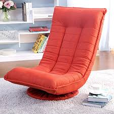 Merax Swivel Video Rocker Gaming Chair Adjustable Angle Chair Folded Floor Chair Orange Find Out More About The Grea Floor Chair Fabric Rocking Chairs Chair