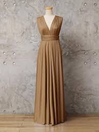 Golden Brown Convertible Dress Floor Length 805 Brown Bridesmaid Dresses Affordable Bridesmaid Dresses Bridesmaid Dresses Strapless