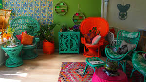 Our Lady Peacock In Tangerine Classic Peacock Chair In Aqua Jade Slouch Chair Wicker Furniture Painting Wicker Furniture Painted Wicker