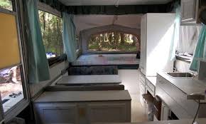 Pin By Because I M Me On Campers And Glampers Pop Up Camper Camper Interior Design Popup Camper Remodel