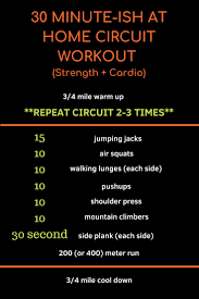 Looking For A Short Flexible At Home Workout This 30 Minute At Home Circuit Workout Is Perf Workout Circuit At Home Circuit Workout Circuit Training Workouts