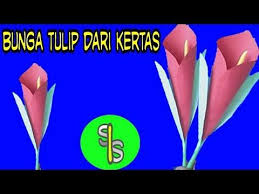 Bunga Tulip Kertas Cara Membuat Bunga Dari Kertas Origami Ide Kreatif Dengan Kertas Youtube Di 2020 Origami Bunga Dari Origami Bunga Tulip