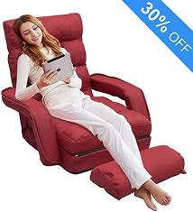 Enjoy Exclusive For Folding Lazy Sofa Floor Chair Aprox Sofa Lounger Bed Padded Gaming Chair Armrests Pillow Living Room Games Reading Red Online Grea In 2020 Lazy Sofa Bed