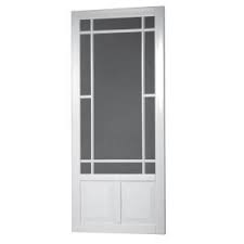 Screen Tight Prairie View 32 In Solid Vinyl White Screen Door Pv32 At The Home Depot Mobile Screen Door Screen Tight Porch And Foyer