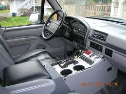 Center Console With Winters Shifter I Would Like It To Go Up On The Dash More Ford Bronco Ford Trucks Bronco