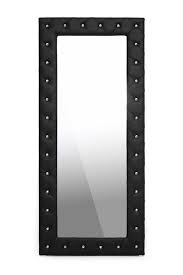 Wholesale Interiors Stella Black Crystal Tufted Modern Floor Mirror Modern Floor Mirrors Floor Mirror Wholesale Interiors