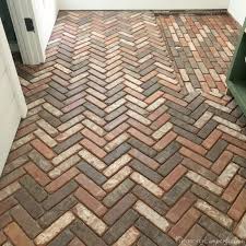 Herringbone Brick Paver Floor Brick Pavers Brick Tile Floor Brick Tiles