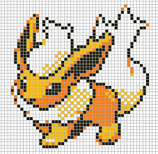 Pokemon From The Game Pokemon Silver Placed In Grid Format To Make It Easier For Pixel Arters To Create O Minecraft Pixel Art Pixel Art Pokemon Pixel Art Grid