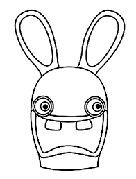 Coloriage Lapin Cretin Coloriage De Portrait De Lapin Cretin Coloriage Lapin Lapin Cretin Dessin Lapin Cretin