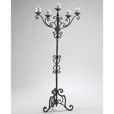 Old World Rustic Iron Floor Candelabra Floor Candelabra Floor Candle Holders Floor Candle