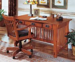 Mission Oak Office Desk With Chair And Drawer Mission Style Furniture Mission Style Desk Furniture