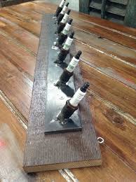 A Personal Favorite From My Etsy Shop Https Www Etsy Com Listing 288421731 Spark Plug Coat Rack Belt Or Tie Hooks With Images Kraf Diy Kraf Bekas