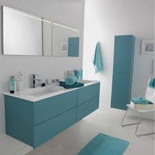 Meuble De Salle De Bains Cosmo Bleu Atoll N 3 Deco Salle De Bain Bleue Deco Salle De Bain Leroymerlin Salle De Bain