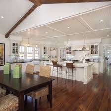 Bead Board Ceiling Idea Transition From One Height To Another Beadboard Ceiling Beadboard Kitchen Design