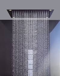 Recessed Ceiling Shower Head Square With Built In Light Axor Shower Collection 10623800 Axor Vi Chuveiro De Teto Chuveiros Modernos Chuveiro Grande