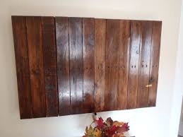 Wall Mounted Flatscreen Tv Cabinet By Newcreationpallets On Etsy Wall Mounted Tv