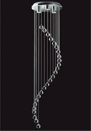 Long Drop Ceiling Light With Crystal Balls Drop Ceiling Lighting Staircase Pendant Lighting Ceiling Lights