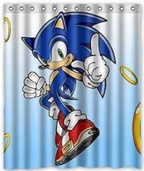 Sonic The Hedgehog Shower Curtain Sonic Sonic The Hedgehog Curtains