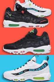 Nike Air Max 95 Worldwide Pack Cq9743 001 Black Ct0248 100 White Release Info In 2020 Nike Air Max 95 Nike Air Max Air Max 95 Mens