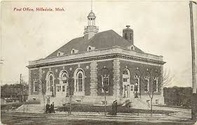 Mi Hillsdale Post Office Town View K11761 Hillsdale Hillsdale Michigan Michigan