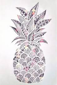Ananas Wall Paper Cercevelr Fond Ecran Ananas Dessin Art D Ananas