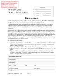 Child Support Enforcement Form Arkansas Free Download