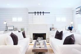 Fireplace Tv Hidden Behind Shiplap Panel Doors Shiplap Living Room Shiplap Fireplace White Shiplap Wall