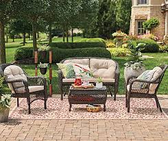 Wilson Fisher Westwood 4 Piece Cushioned Patio Furniture Set At Big Lots Patio Furnishings Patio Outdoor Patio Decor