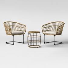 Southport 3pc Wicker Motion Patio Chat Set Project 62 Target Wood Patio Chairs Patio Furniture Sets Outdoor Chairs