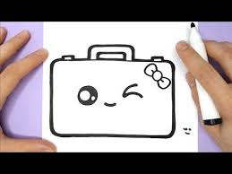 Comment Dessiner Une Valise Kawaii Youtube Idees De Dessin Creatif Kawaii Dessin Kawaii
