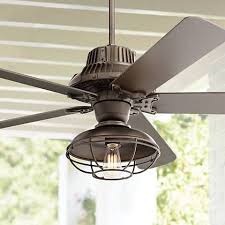 60 Industrial Forge Franklin Park Outdoor Ceiling Fan 17h73 Lamps Plus Farmhouse Ceiling Fan Outdoor Ceiling Fans Ceiling Fan Light Kit