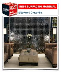Interiors Sources Magazine Features Sideview Glass Mosaic Tile Collection As The Readers Choice Best Surfacing Glass Mosaic Tiles Mosaic Glass Mosaic Tiles