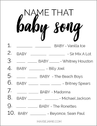 Baby Shower Game Ideas Free Printables Maybe Jamie In 2020 Free Baby Shower Printables Fun Baby Shower Games Printable Baby Shower Games