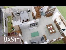 Home Design Plan 13x17m With 3 Bedroom Modern Style Two Storey House 3 Bedrooms 4 Bathrooms Small House Design Plans Interior Design Plan Home Design Plans