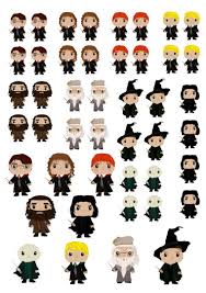 Planche De Stickers Des Persos Principaux D Harry Potter Harry Potter Hermione Dumbledore Une Version De Harry Potter Pdf Printable Stickers Harry Potter