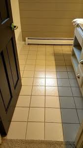 Give Your Existing Bathroom Tile A Dramatic New Look Ceramic Floor Tiles Tile Bathroom Painting Ceramic Tile Floor