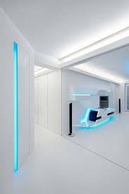 White Apartment With Futuristic Design Futuristic Interior White Apartment Futuristic Furniture
