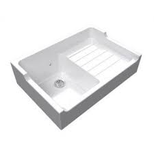 Evier A Poser Timbre D Office Ceramique Blanc 1 Bac Avec Egouttoir Leroy Merlin Evier A Poser Evier Petit Stockage De Cuisine