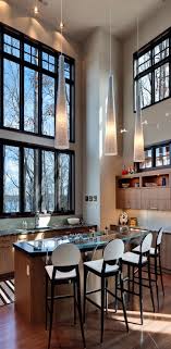 Beautiful Tall Ceilings And Windows Nice Pendant Lighting House Design Home Home Decor Kitchen