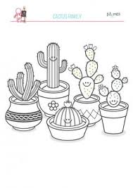 Coloriage De La Famille Cactus Coloriage Art De Cactus Dessin Cactus