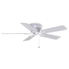 Hampton Bay Hawkins 44 In Indoor White Ceiling Fan Yg204 Wh The Home Depot Ceiling Fan With Light Ceiling Fan Ceiling Fans Without Lights