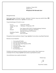 Contoh Surat Lamaran Kerja Rekam Medis Surat Medis Pimpinan