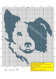 Border Collie Animaux De Point De Croix Patte De Chien Point De Croix