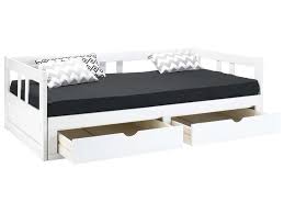 Lit Banquette Gigogne 2x90x190 Cm 2 Tiroirs Melody Coloris Blanc Vente De Lit Enfant Conforama Banquette Gigogne Lit Enfant Conforama Lit Enfant