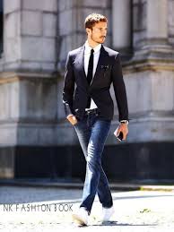 Blazer And Jeans Outfit For Men S Business Casual Attire For Men Business Casual Men Sports Fashion Men