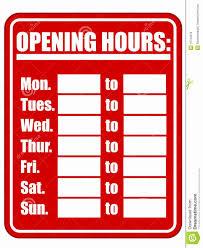 Business Hours Sign Template Awesome Opening Hours Sign Eps Stock Vector Illustration Of Business Hours Sign Business Letter Template Sign Templates